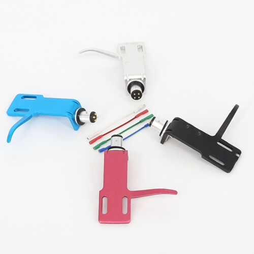 Turntable Phonograph Lead Headshell Stereo Cartridge Record Player Headshell Wires 4Pcs for Record Player Replacement