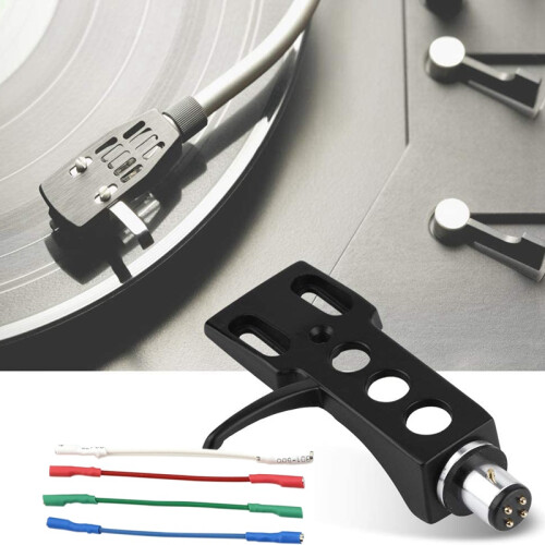 Turntable Phonograph Lead Headshell Stereo Cartridge Record Player Headshell Wires 4Pcs for Record Player Replacement 2