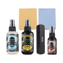 Guitto Gitarrenreinigungskit 120ml Zitronenöl, 50ml Rostpflege, Poliermittel