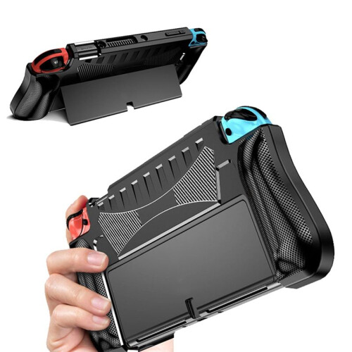For  OLED Dockable TPU Protective Case Anti Drop Wear Enhanced Grip  Accessory Bundle for  OLED A 1