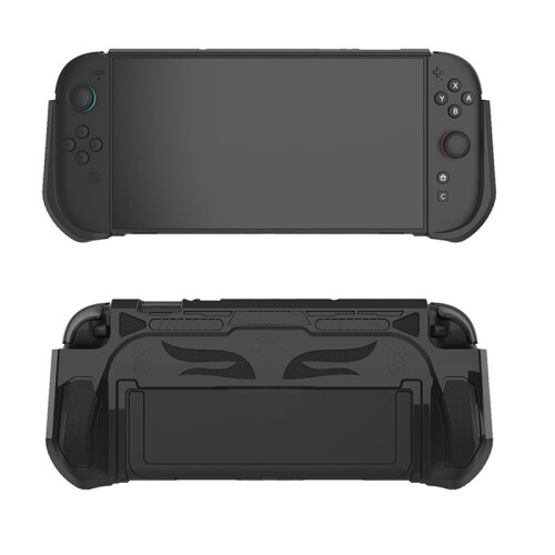Dockable TPU Protective Case for   2 Ergonomic Grip Shockproof Case Enhanced Gaming Experience Black 1