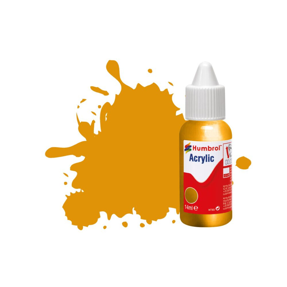 Humbrol No.54 Brass - Metallic Acrylic Paint 14Ml Db0054