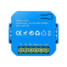 Tuya ZigBee Module 2 Way Light Control Timing Dual Control 16A Monitor for Home Alexa