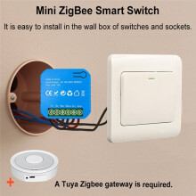 Tuya ZigBee Module 2 Way Light Control Timing Dual Control 16A Monitor for Home Alexa