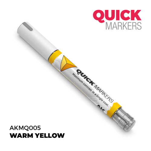 AK Interactive Quick Markers Warm Yellow Acrylic Paint Marker AKMQ005 1