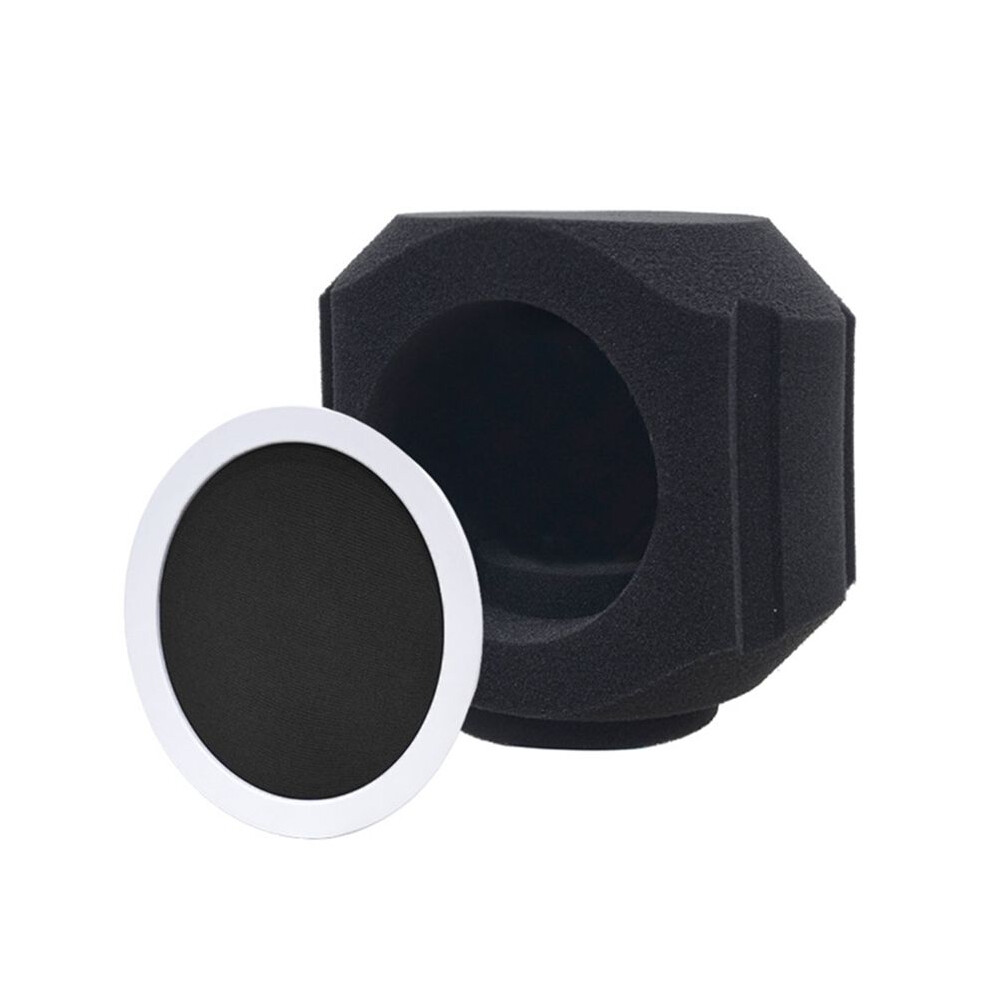 Mic Isolation Shield Filter Wind Shield Acoustic For Record Studios Mic Sound-Absorbing Foam Vocal Isolation Black 4712162760147