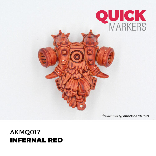 AK Interactive Quick Markers Infernal Red Acrylic Paint Marker AKMQ017 2