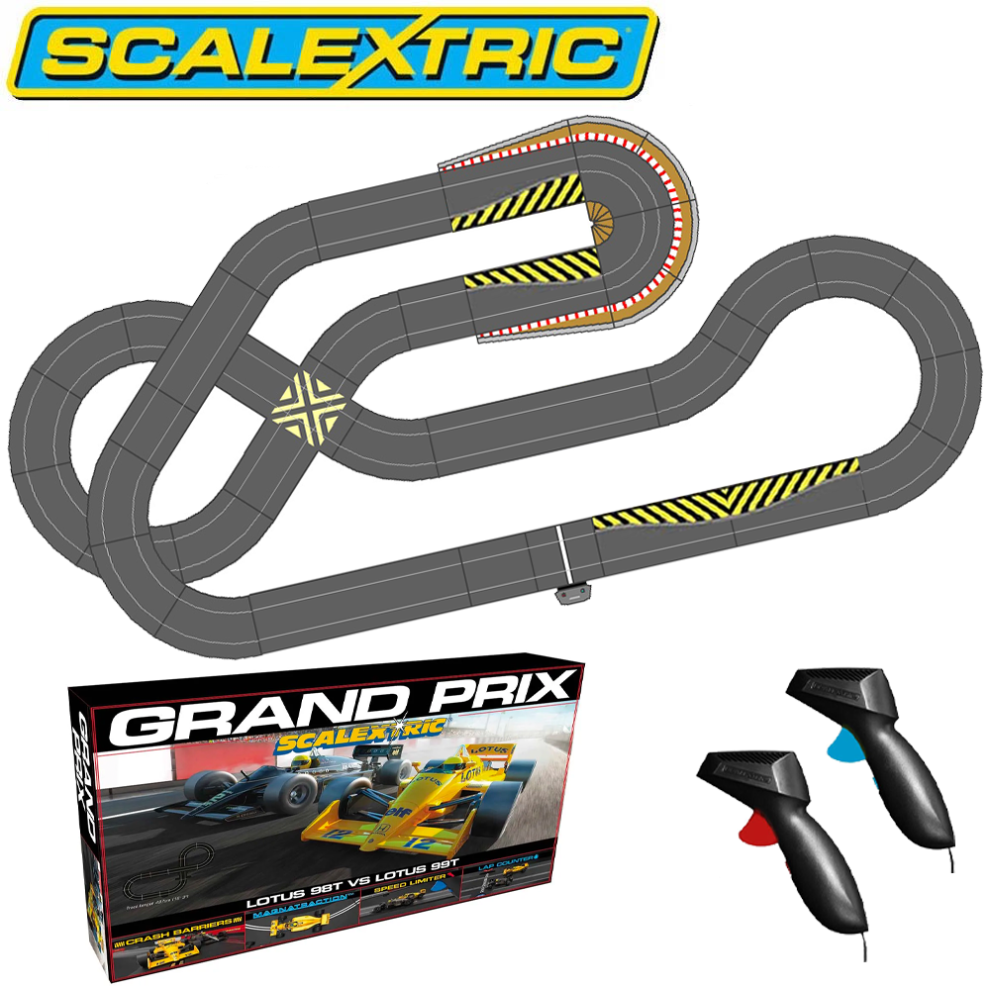 Scalextric Bundle Sl1 2023 C1432 Grand Prix Lotus 98T 99T Race Set Jadlam Layout