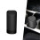 Car Trash Can with Lid, Waterproof Leakproof Car Garbage Bin, Compact OneHand Push Black 1