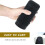 Car Trash Can with Lid, Waterproof Leakproof Car Garbage Bin, Compact OneHand Push Black 2