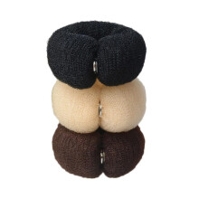 6Pcs Nylon Hair Bun Maker for Long Hair Women Secure Buckle Donut Tool for Chignon Styling