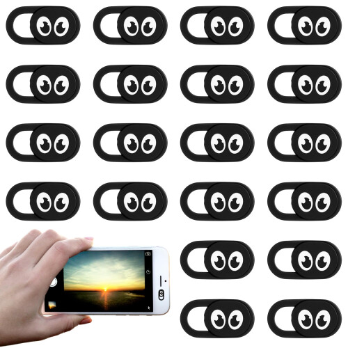 20 Pcs Ultra Thin Webcam Cover Slide for Laptop Camera Privacy Protection with Cute Pattern