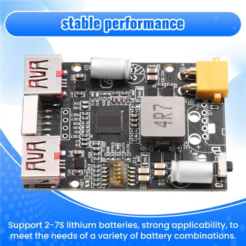 DC5-20V 2-7S 100W Charging Module FastCharging Mobile Power Motherboard Support Lithium Battery Lithium Iron Phosphate,A 2