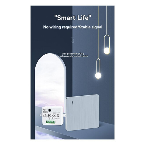 RF 433Mhz Light  Wireless Panel 10A   Remote Control Relay Receiver Module Transmitter for Bedroom 2