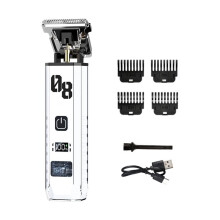 Hair Clipper Men'S Mower Haircut Shaver Barber Mower A for Men Cutter Beard Trimmer Hair Cutting Machine White