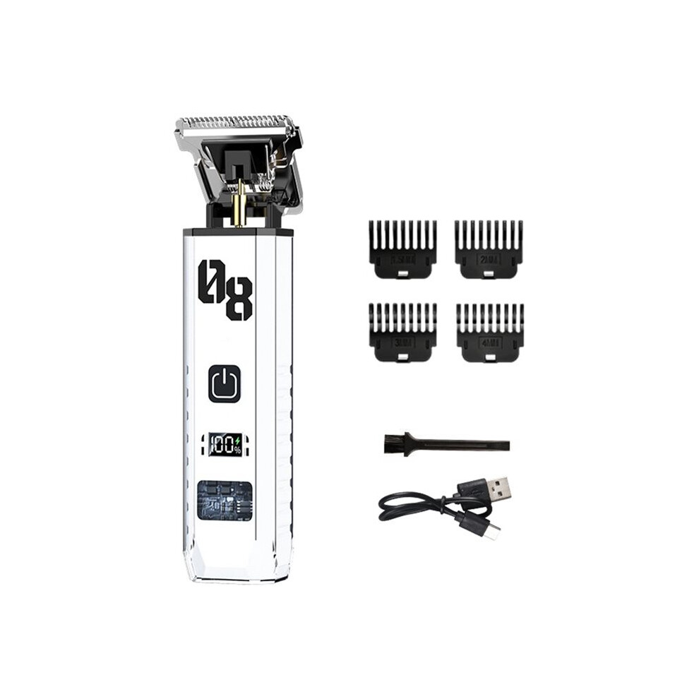 White Hair Clipper Men's Mower Haircut Shaver Barber Mower A For Men Cutter Beard Trimmer Hair Cutting Machine
