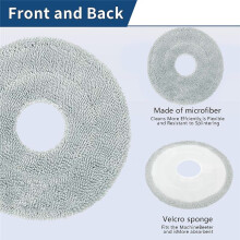 Mop Cloth Pads Set for JONR P20 PRO Spare Parts Microfiber Mop Cloth Household Cleaning Replacement Parts 4PCS