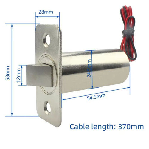 Embedded Door Lock DC12V Electric Bolt Lock Access Control Electromagnetic Lock Concealed Electric Control Lock