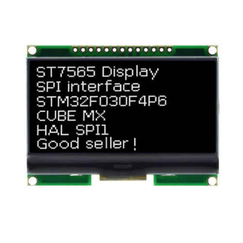 Module LCD12864-06D 128x64 Points COG, Pilote ST7565,  Chinoise, Interface SPI, Noir