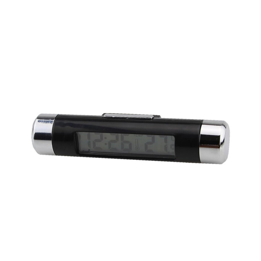 Car Digital Thermometer And Clock With Easyread Lcd Dual Display For Accurate Dashboard Temps 9169991204772