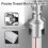 2PCS PVC Pipe Threading Tool Integrated Internal & External Pipe Threading Tool for 1/2'', 3/4'' Dies for Electric Drill 5