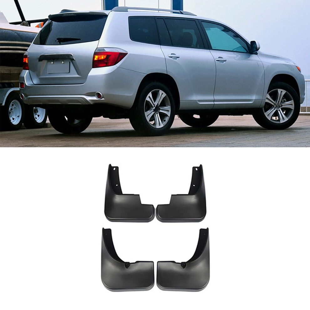 Mud Flaps 20072011 Splash Guards Allweather Protection Fender Liners For Toyota Highlander 9771547183679