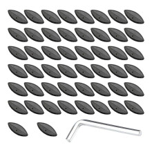 50Pcs P15 Plywood Fastener Biscuit Joiner Tenons Tool Woodworking Invisible-Connector Disassembly and Assembly Part