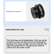 USB Wireless Volume Control Knob External Media Adjustment Controller with RGB Light for Android System PC Multimedia