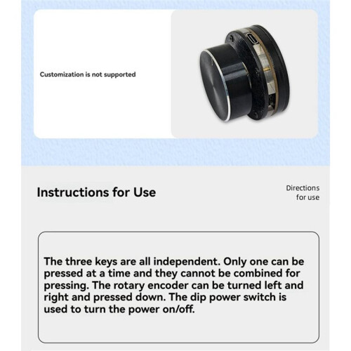 USB Wireless Volume Control Knob External Media Adjustment Controller with RGB Light for Android System PC Multimedia