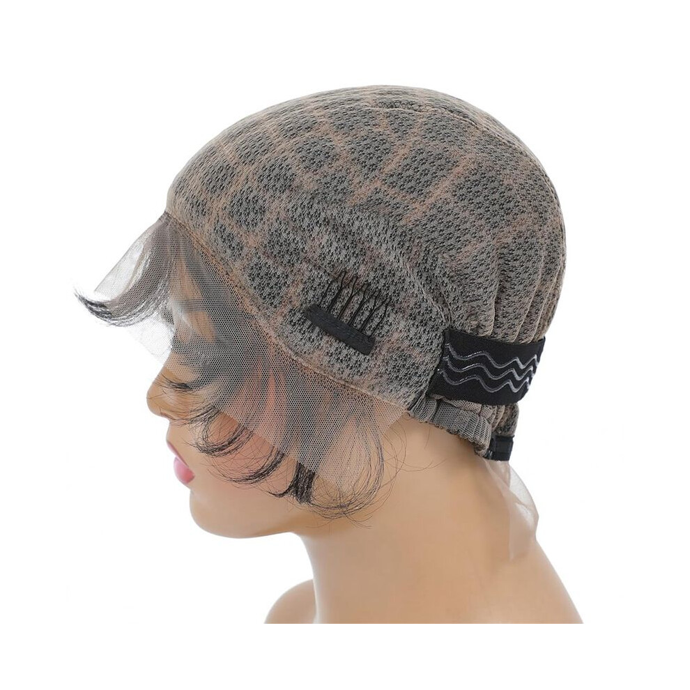 Braided Wig Cap -Double Full Lace Crochet Wig Cap with Baby Hair - Breathable Lace Cap for Black Women Glueless Braided