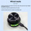 USB Wireless Volume Control Knob External Media Adjustment Controller with RGB Light for Android System PC Multimedia 6