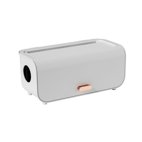Desktop Cable Storage Box Power  Storage Case Dustproof Waterproof Charger Socket Organizer Cable Winder Organizer,B