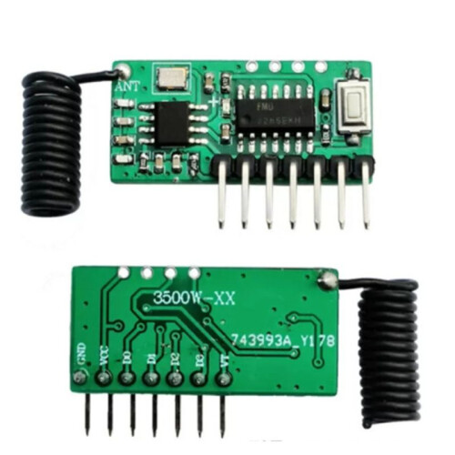433M Wireless Serial Port Module TTL Flash Module Communication Module Adapter Board with 15-Key Remote Control 2