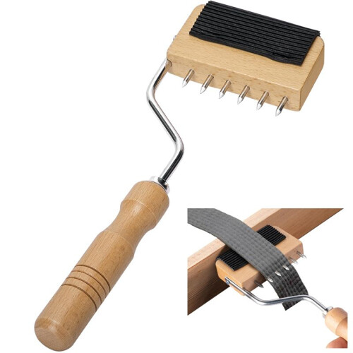 Gooseneck Webbing Stretcher Upholstery Tool, Wood Handle Webbing Puller Stretcher, Carpet Canvas Webbing Stretching Tool 1