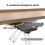 360 Degree Rotation Under Table Universal Headphone Holder with Cable Storage Organizer Headset Rack Earphone Bracket 4