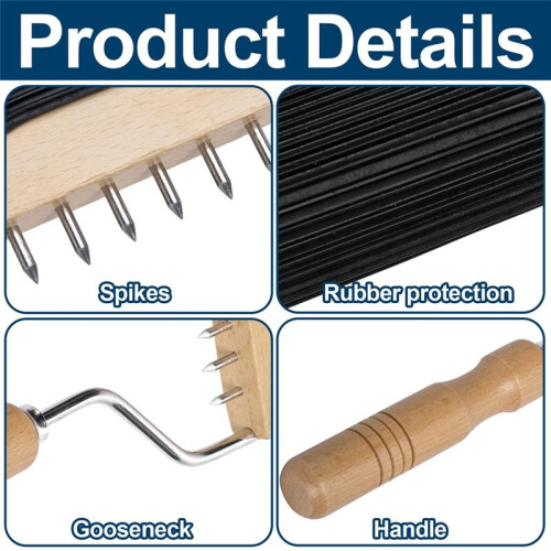 Gooseneck Webbing Stretcher Upholstery Tool, Wood Handle Webbing Puller Stretcher, Carpet Canvas Webbing Stretching Tool 2