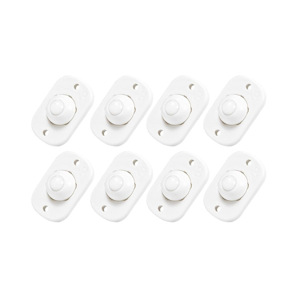 8Pcs Self Adhesive Caster Wheels,Appliance Rollers,Appliance Sliders,Sticky Pulley For 360 Swivel Universal Wheel 4713989184758