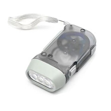 Lampe de Poche LED Portable, Manivelle Dynamo, Idéale pour le Camping et les Activités de Plein Air, Chargeur D'Urgence à Pression Manuelle A