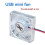 12V Computer  Card Cooling Fan, Semiconductor Hard Disk Chip Heatsink , 4cm Aluminum Cooling Radiator 5