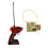 2.4G 4CH Remote Control Transmitter and Receiver Module Accessories Replacement for RC Remote Control Car Red 1