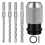 Rotary Hammer Adapter with Impact Drill Bits Set, Electric Hammer to Drill Converter - Adapter + 4PCS Drills 1