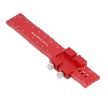 160 mm Aluminium Holzwerkszeuglineal mit Inch- & Metriskala