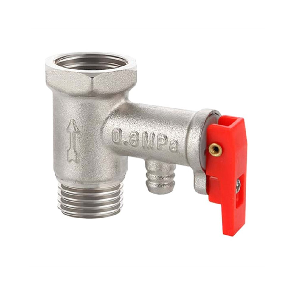 Adjustable Pressure Relief Valve For Electric Water Heaters, 1/2Inch Dn15 304 Stainless Steel 6031816362338