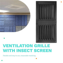 Airflow Grille Airflow Vent Cover Built-in Insect Screen Compact Size Optimal Airflow for Cooling for HVAC Systems