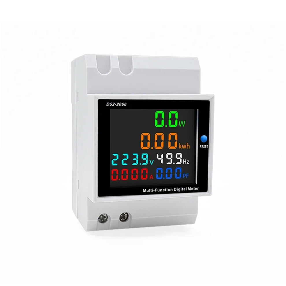 Ac Power Meter Din Rail Energy Monitor 110V 100A Realtime Multiparameter Display Single Phase 9169991204895