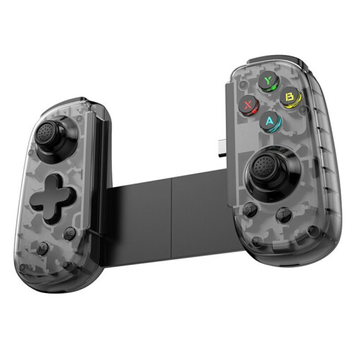 D6  Gamepad Stretching Gaming Control for Android Cell Phone PC Tablet Hall Effect Joystick Foldable Type-C Port