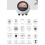 Para DeepSeek XiaoZhi AI Voice Chat Robot ESP32-S3 1,28 Polegadas LCD Touch Display Placa de Desenvolvimento Relógio de Mesa Ornamento 3