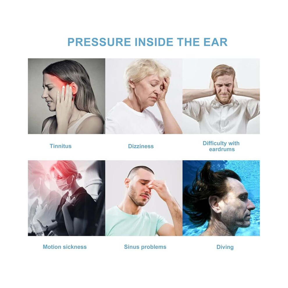 Ear Pressure Relief Device, Inner Ear Pressure Balancer, Airplane Ear Pressure Relief Through Inner Ear Pressure Balance 4711359375263