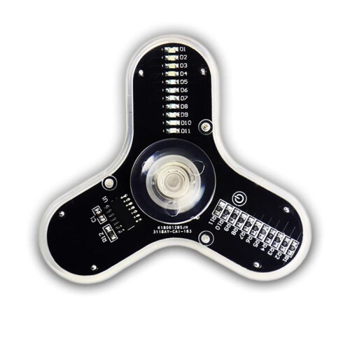 LED Fidget Spinner Luminous Display Three Lobe Digital Gyro Electronic DIY Production Welding Kit