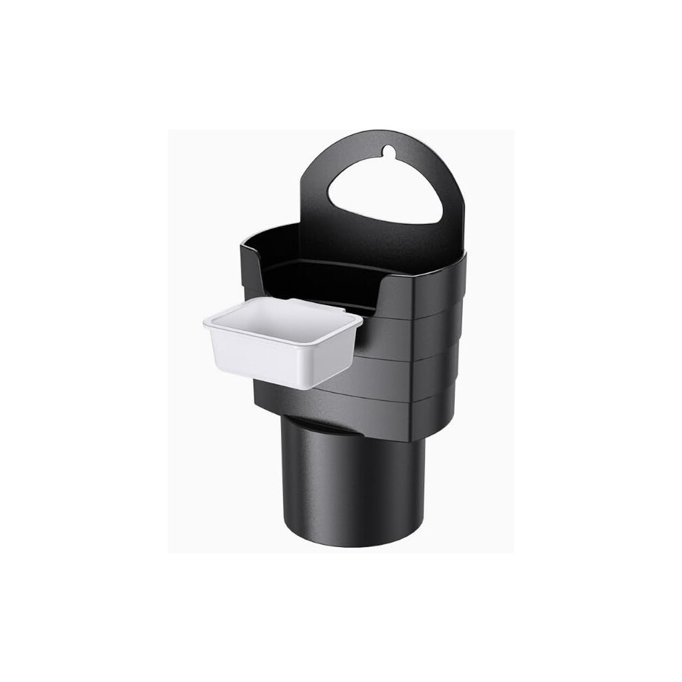 Car Cup Holder Expander With Builtin Sauce Slot For Snacks And Drinks, Durable Multipurpose Black 9169991204901